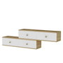 Hanah Home Zuzu Double - Roble Zafiro y Blanco